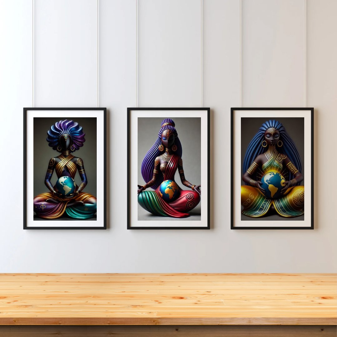 Trinity of Gaia – Divine Feminine Art Prints