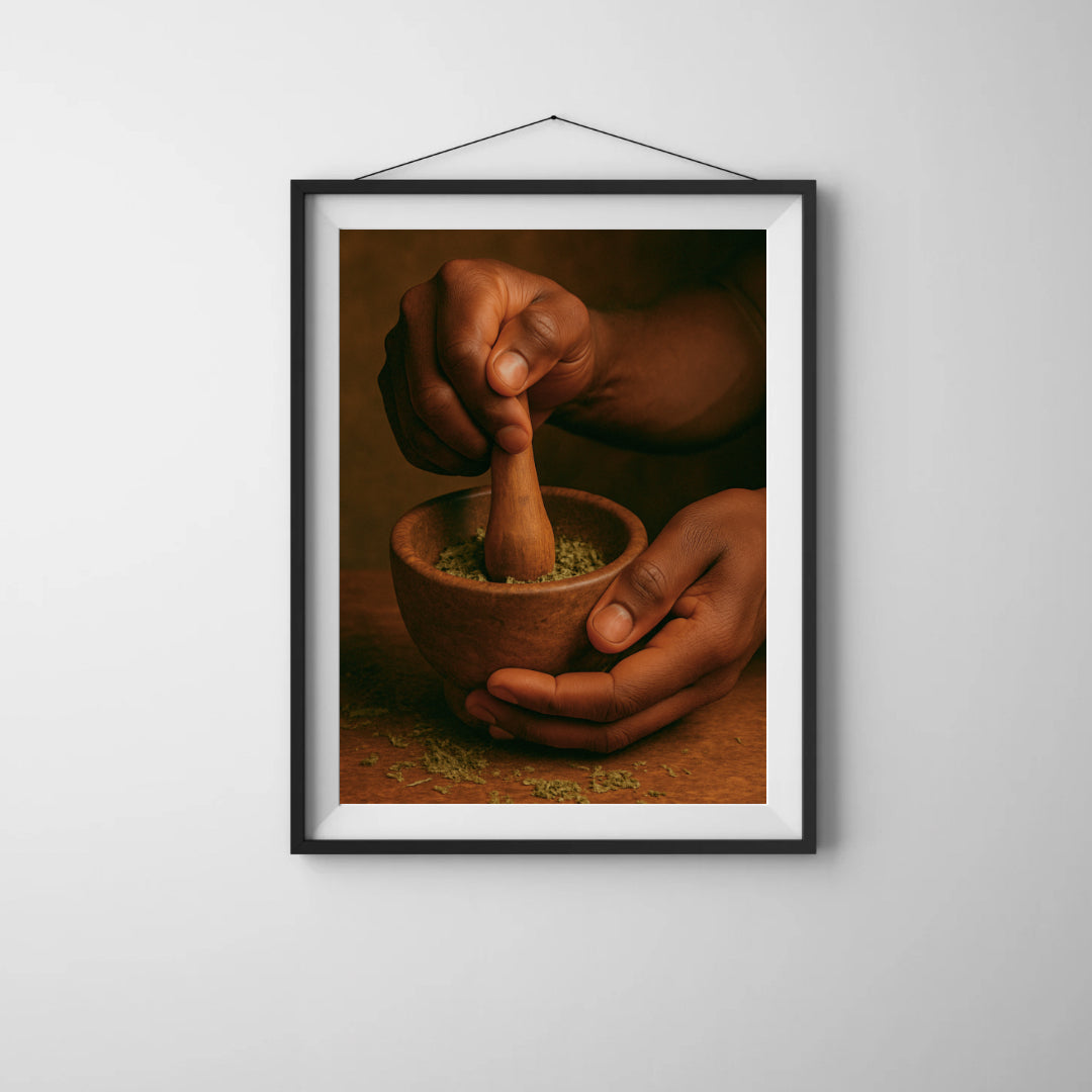 The Healer Prepares (Hands of Intention – 8x10)